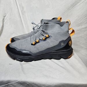 Craft Men's Trail Running Hydro Gray and Orange Size 12.5